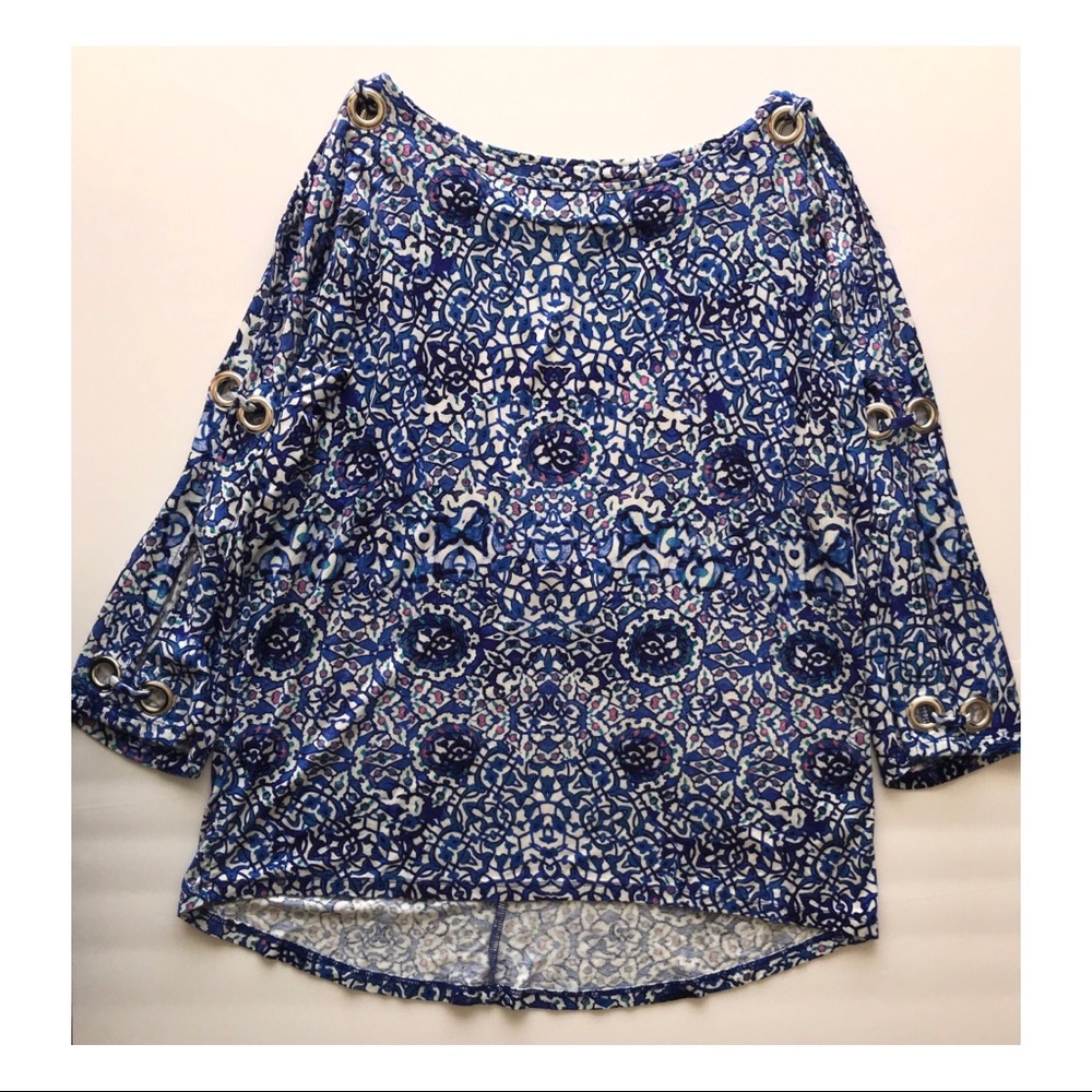 Cable & Gauge Cold Shoulder Top